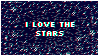 Animated pixel stars twinkling